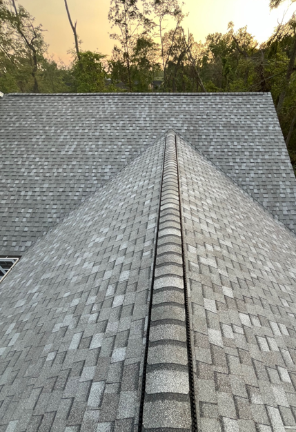 Coastal Blue architectural asphalt shingles close-up detail showing color depth